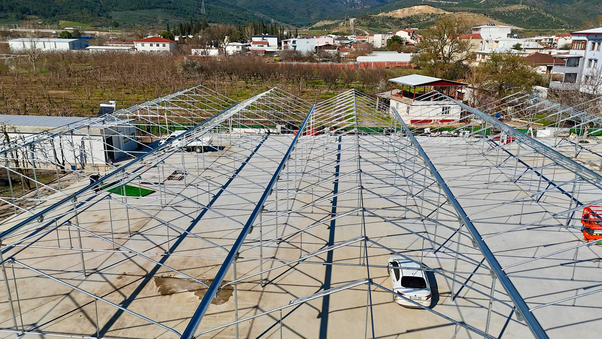 Foto New greenhouse structural concept implemented in Turkey
