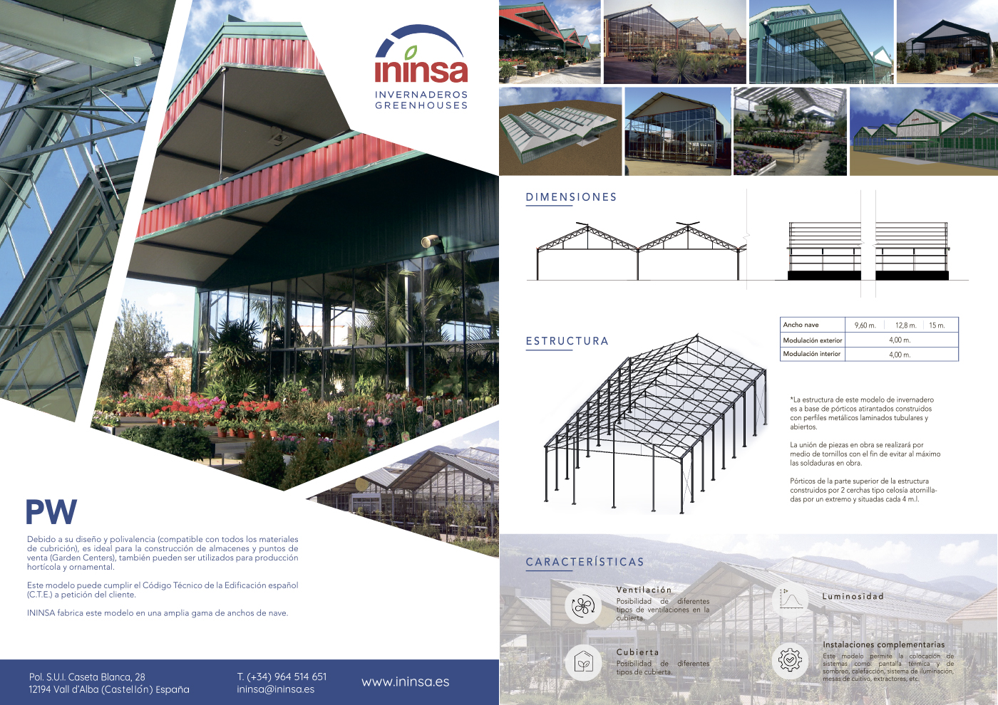 Foto El Innovador Modelo de Invernadero PW de ININSA