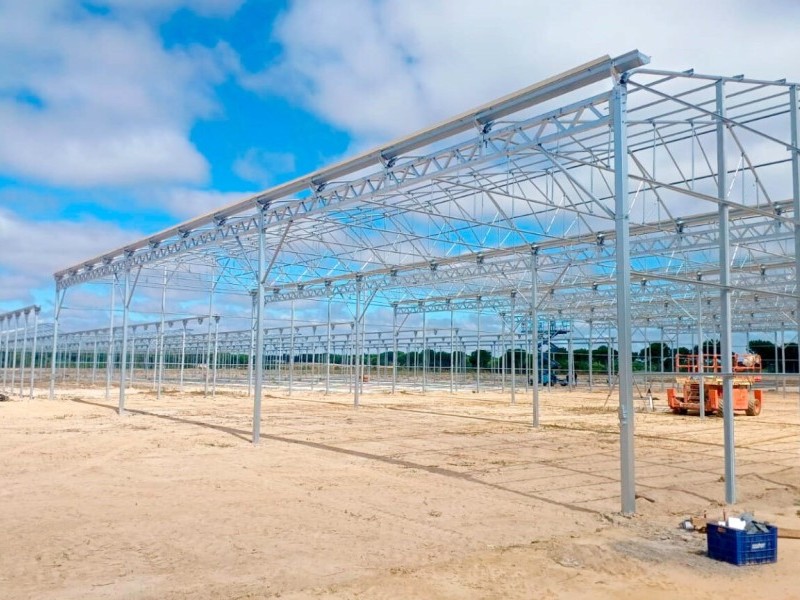 Foto Avance del Proyecto en Portugal: Invernaderos Gótico G-9.60 y Almacén PG-9.60