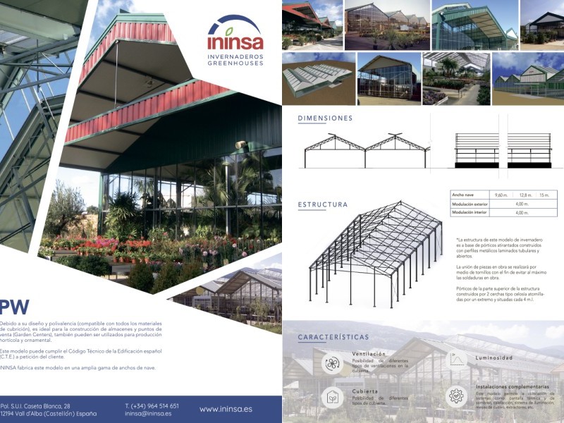 Foto El Innovador Modelo de Invernadero PW de ININSA